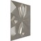 Ekena Millwork 19 5/8in. W x 19 5/8in. H Nikki EnduraWall Decorative 3D Wall Panel Covers 2.67 Sq. Ft. WP20X20NKBCR - alternate 3